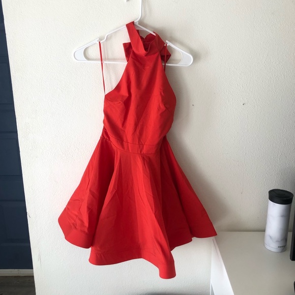 Revolve Red Backless Dress - Picture 6 of 8